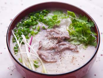 cháo phổi lợn